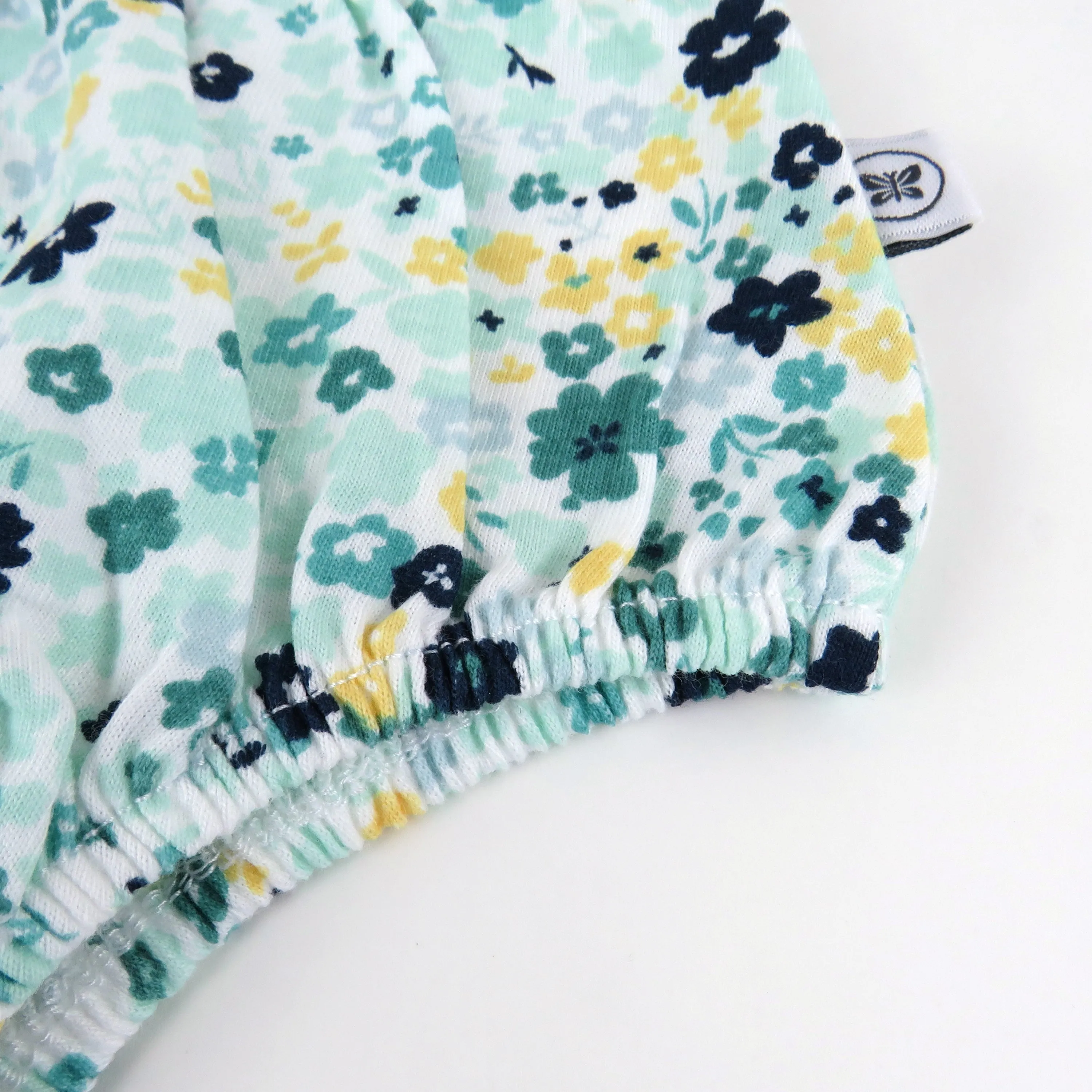 2-Piece Organic Cotton Flutter Sleeve Dress and Cardigan Set