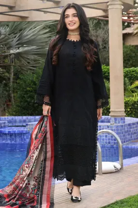 3PC Embroidered Unstitched Lawn Suit KSE-2462