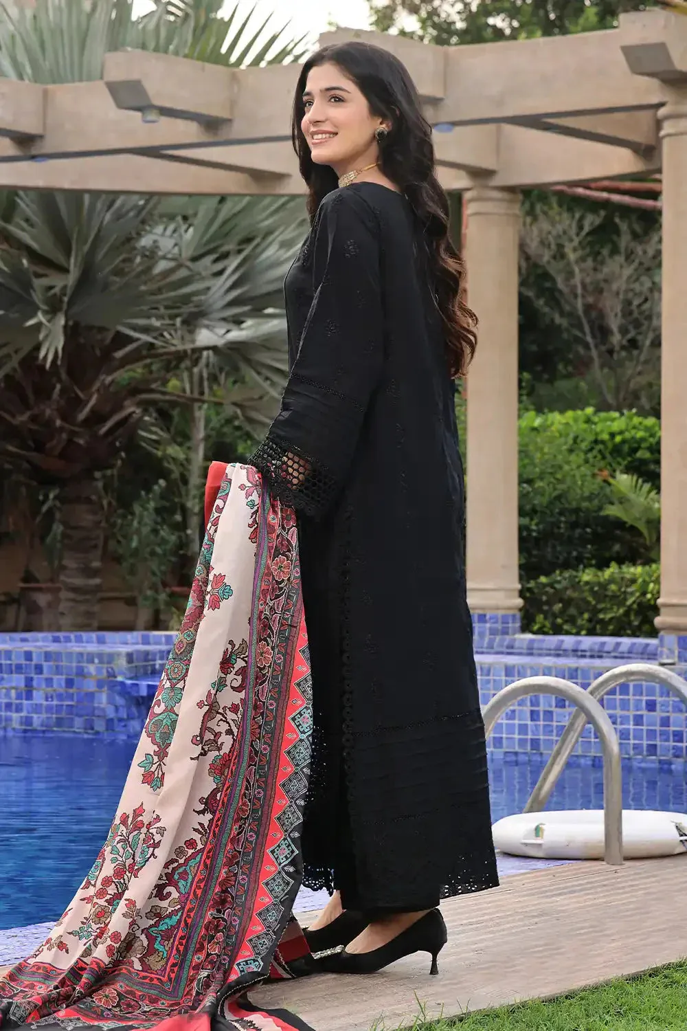 3PC Embroidered Unstitched Lawn Suit KSE-2462