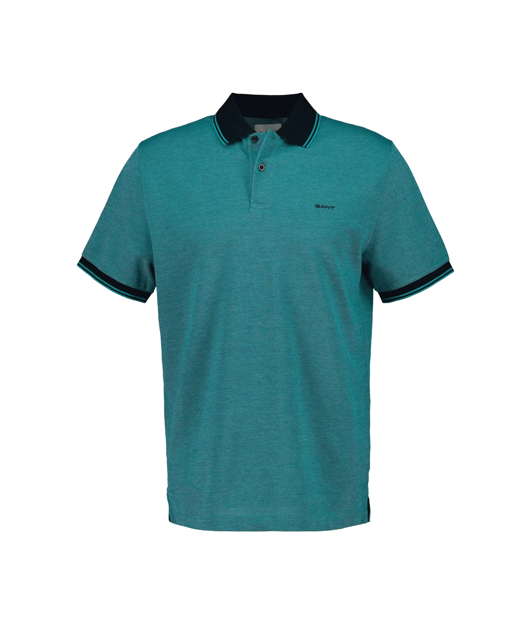 4-Color Oxford Piqué Polo Shirt - Blue