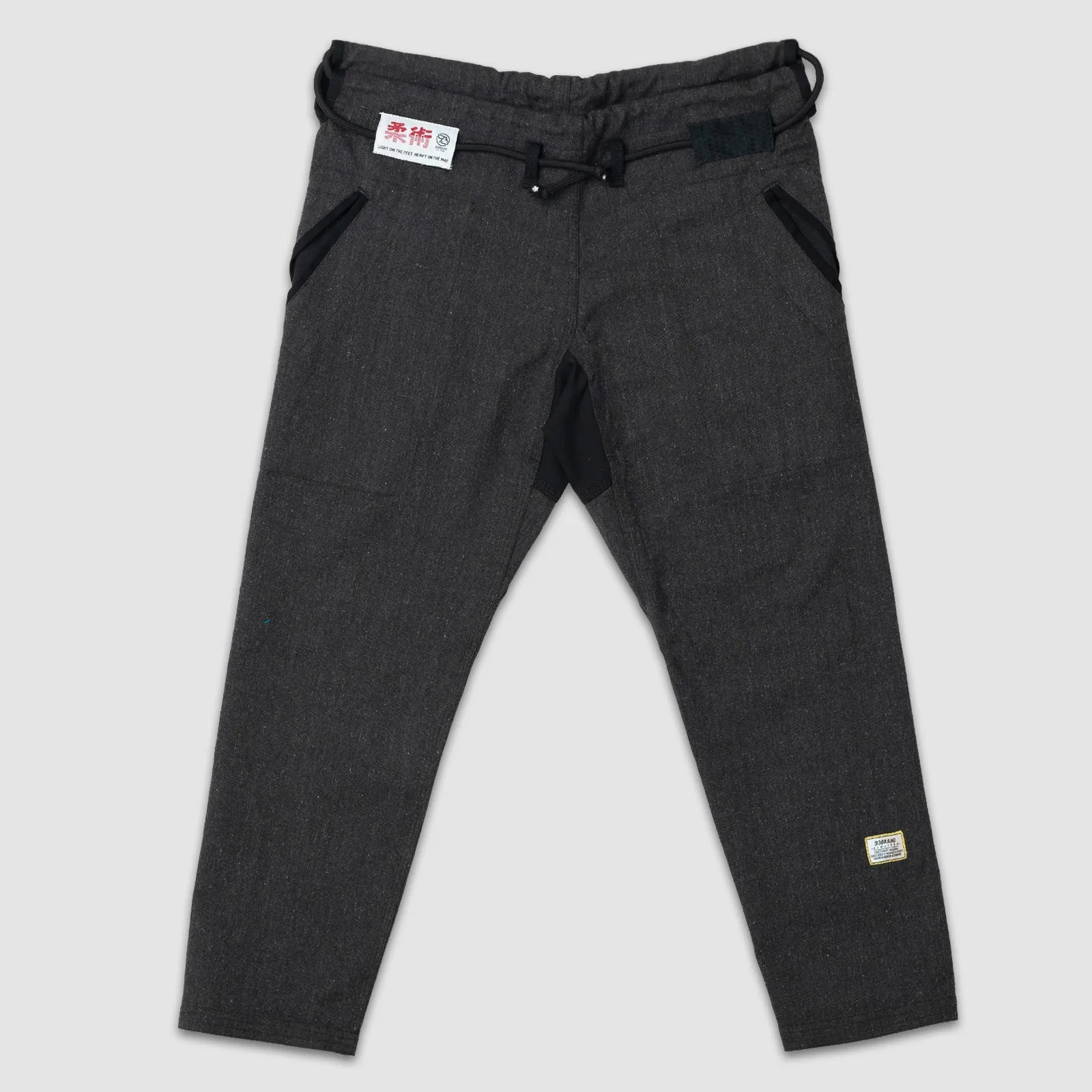 93brand JIU JITSU ORIGINALS Casual Gi Pants - Dark Marl Grey