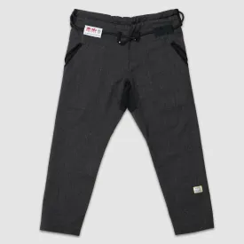 93brand JIU JITSU ORIGINALS Women's Casual Gi Pants - Dark Marl Grey