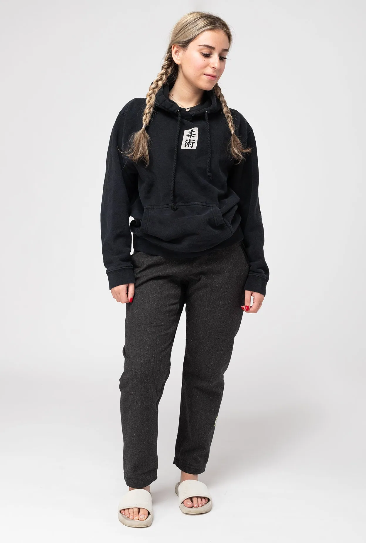 93brand JIU JITSU ORIGINALS Women's Casual Gi Pants - Dark Marl Grey