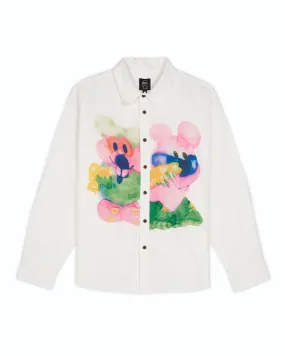 Alfie Cotton Oxford Shirt - White