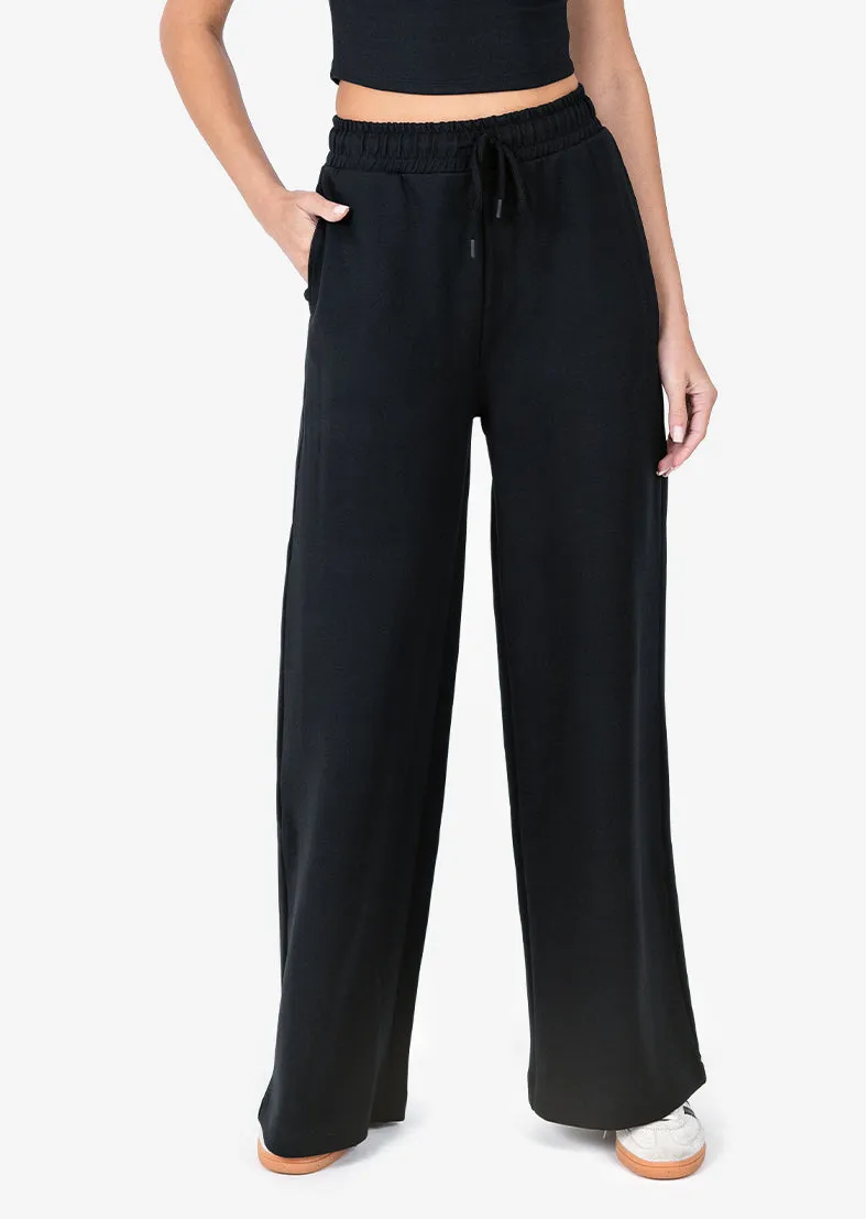 All-Around Lounge Wide Leg Pant Black