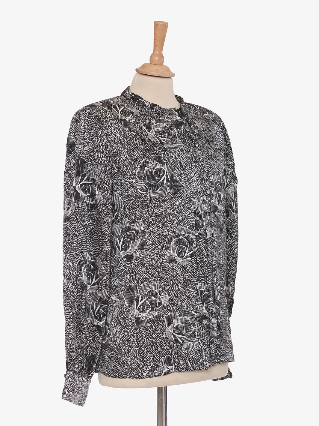 André Laug Shirt rose motif