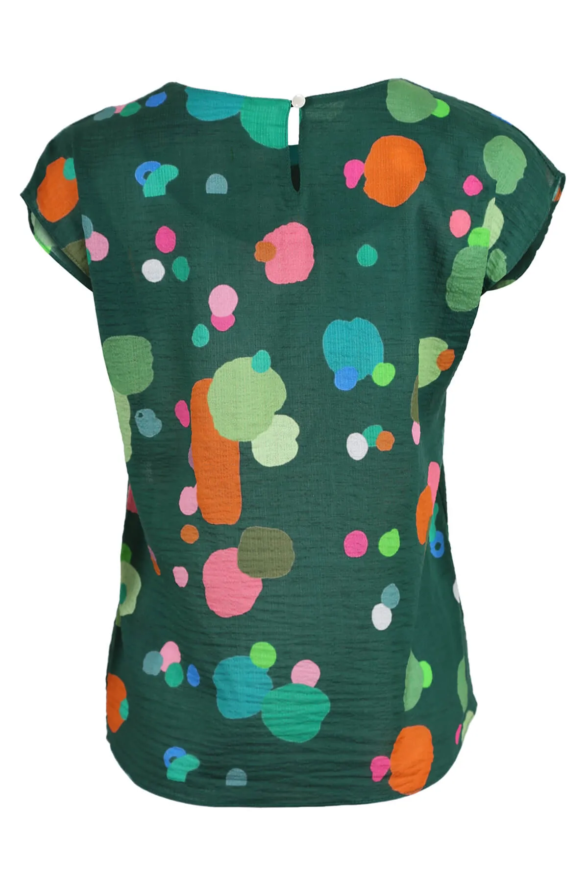 Astra Tee Green in Seersucker