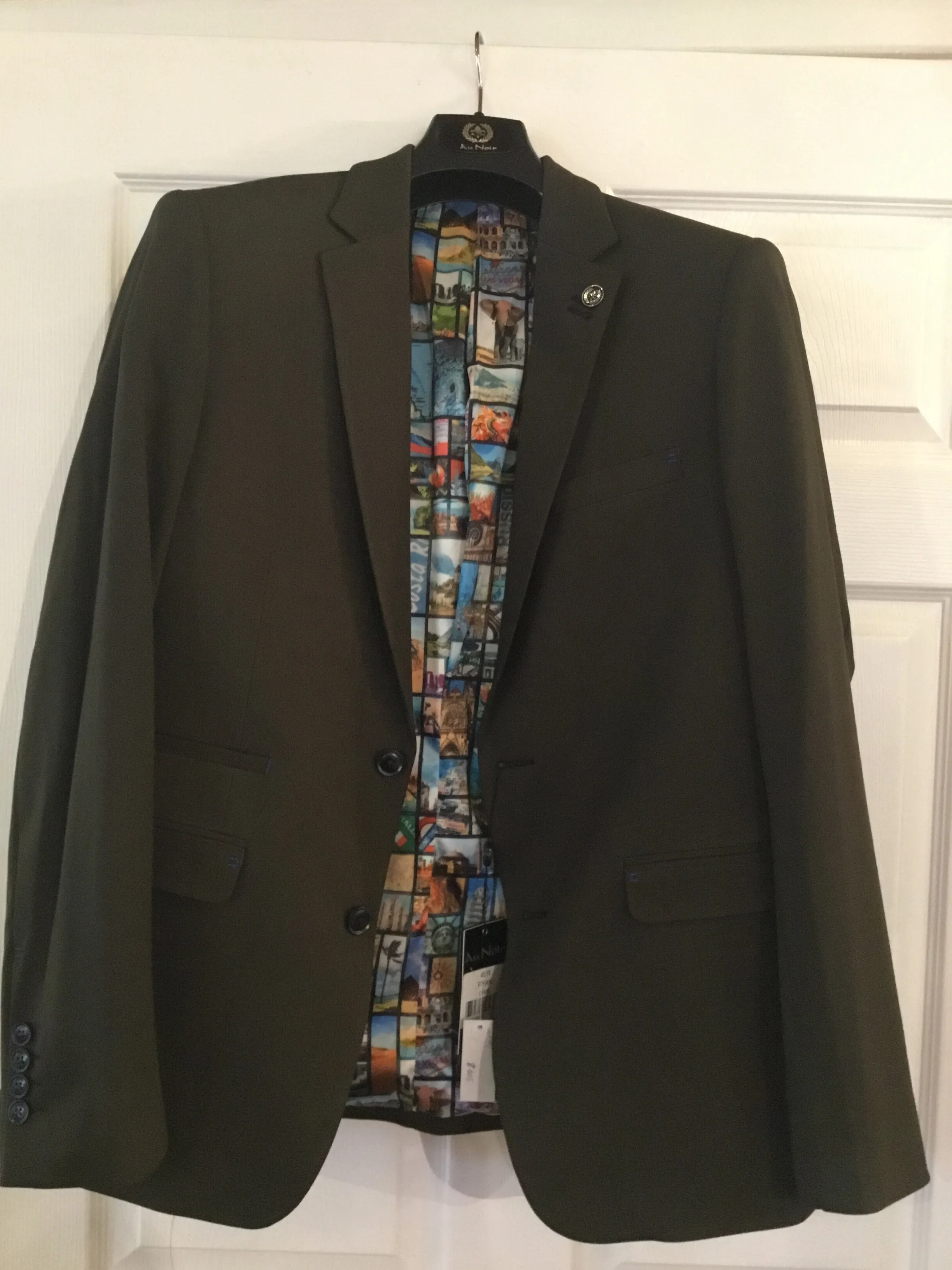 Au Noir RYAN Stretch Blazer Olive