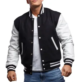 Baseball Jacket Black and White