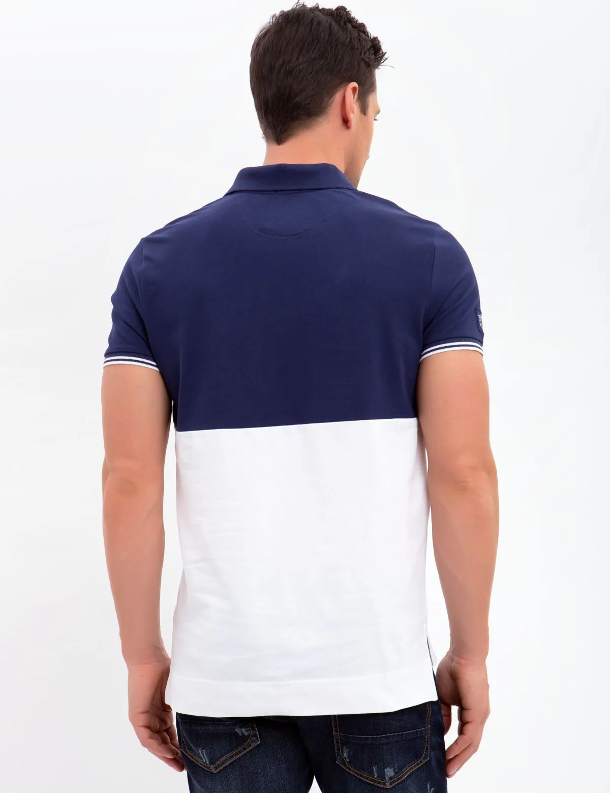 BLACK MALLET SLIM FIT STRETCH PIQUE POLO SHIRT