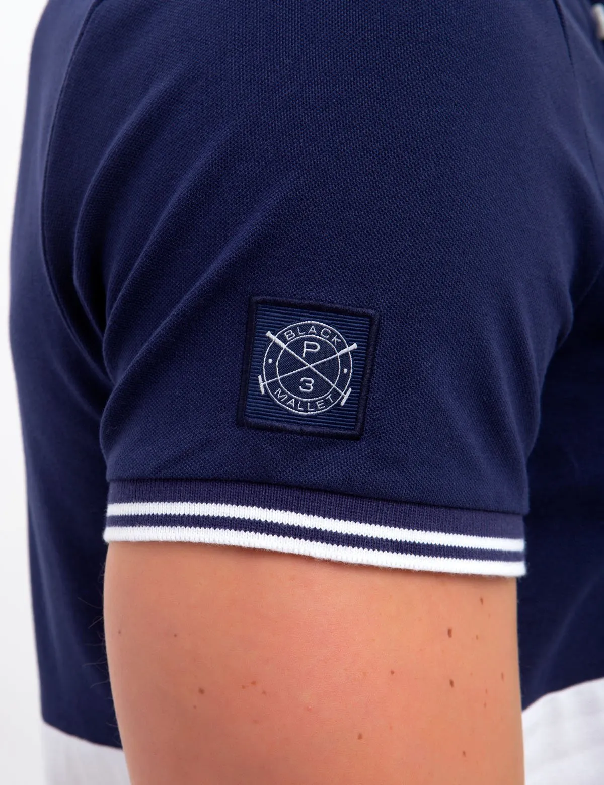 BLACK MALLET SLIM FIT STRETCH PIQUE POLO SHIRT