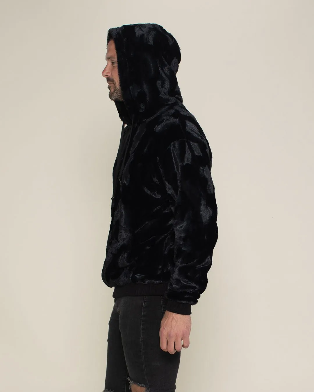 Black Panther Hooded ULTRA SOFT Faux Fur Hoodie | Men's