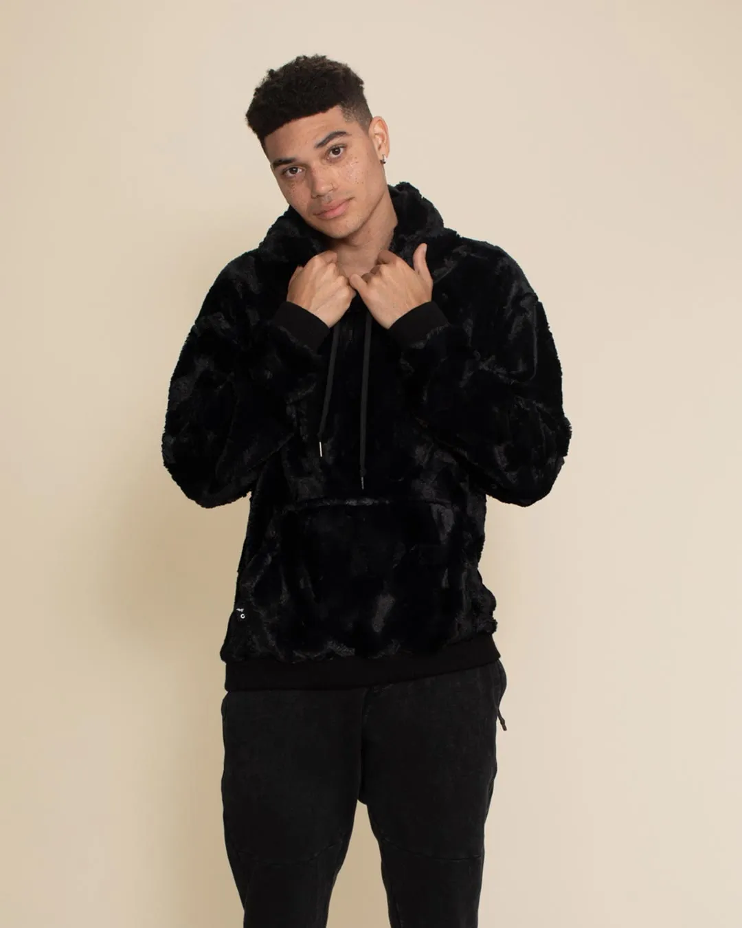 Black Panther Hooded ULTRA SOFT Faux Fur Hoodie | Men's