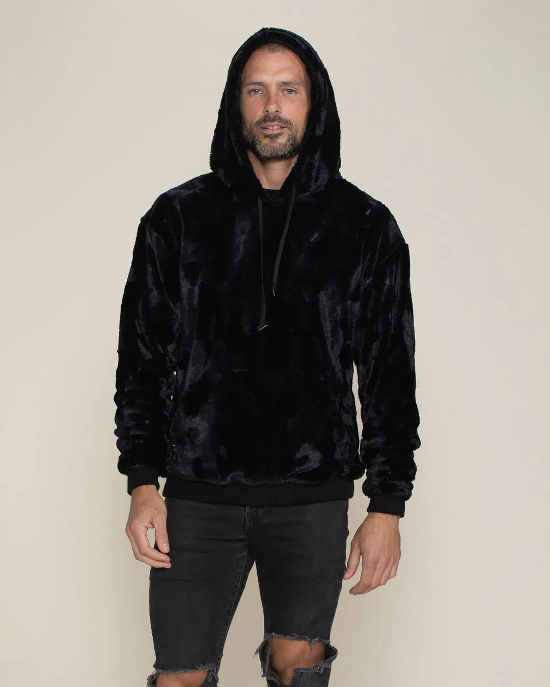 Black Panther Hooded ULTRA SOFT Faux Fur Hoodie | Men's