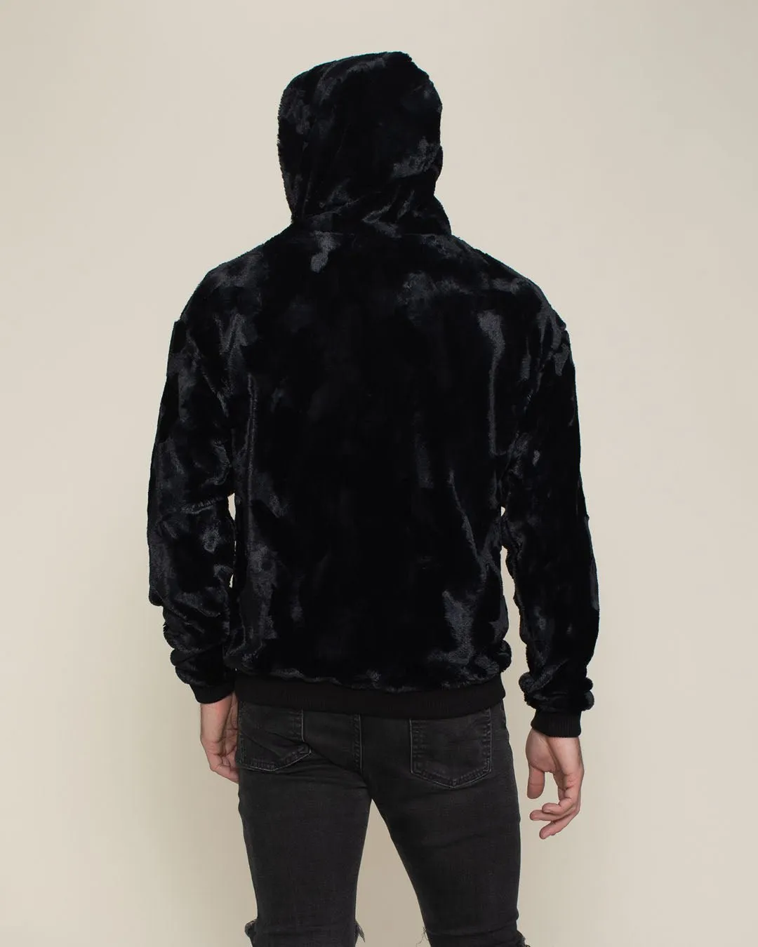 Black Panther Hooded ULTRA SOFT Faux Fur Hoodie | Men's