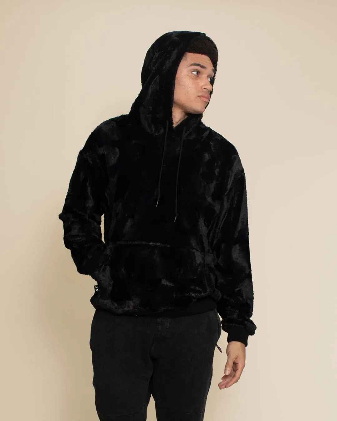 Black Panther Hooded ULTRA SOFT Faux Fur Hoodie | Men's