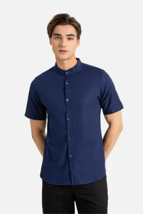Brydan Navy Blue Shirt, Short Sleeve