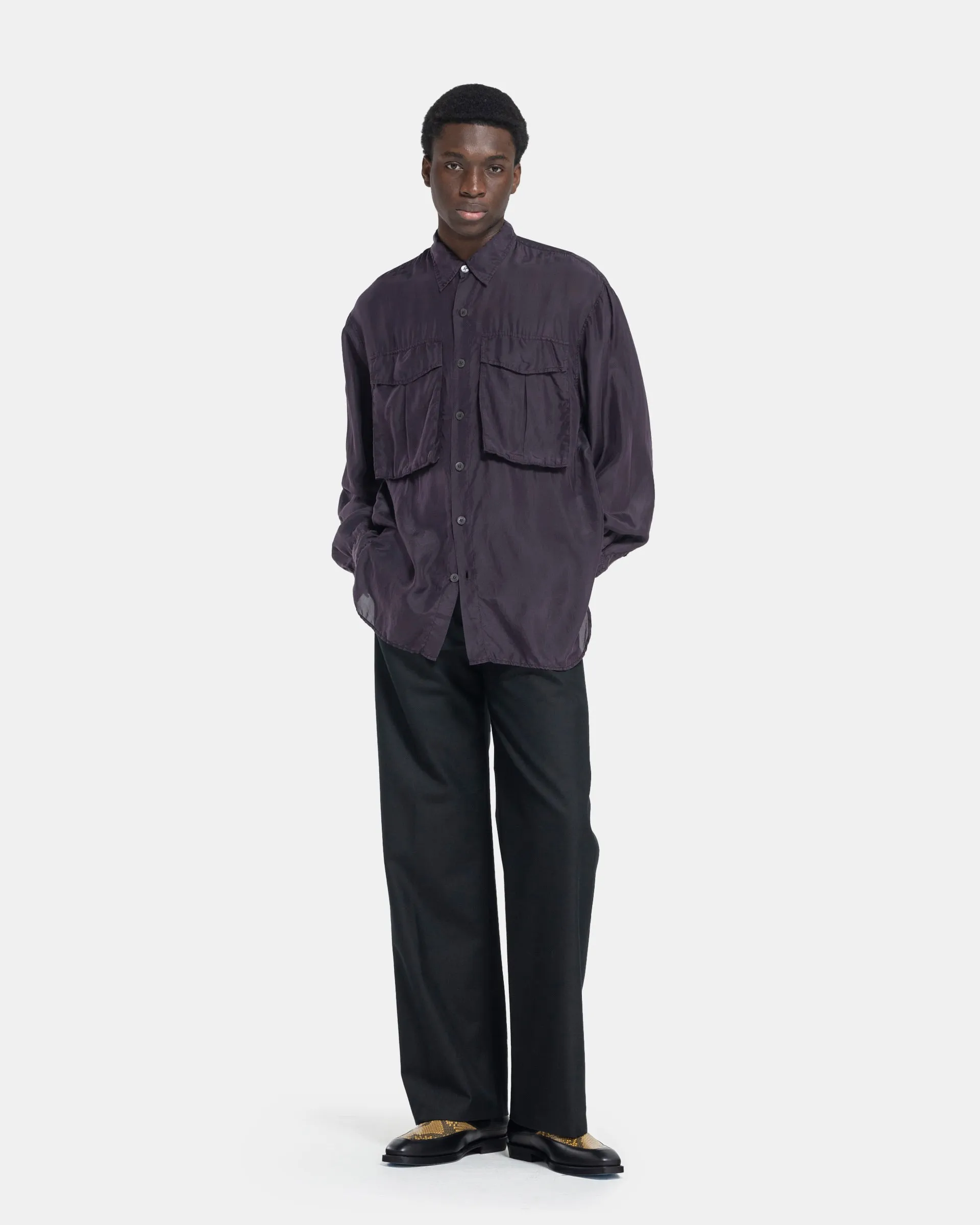 Calander TR Shirt in Dark Purple