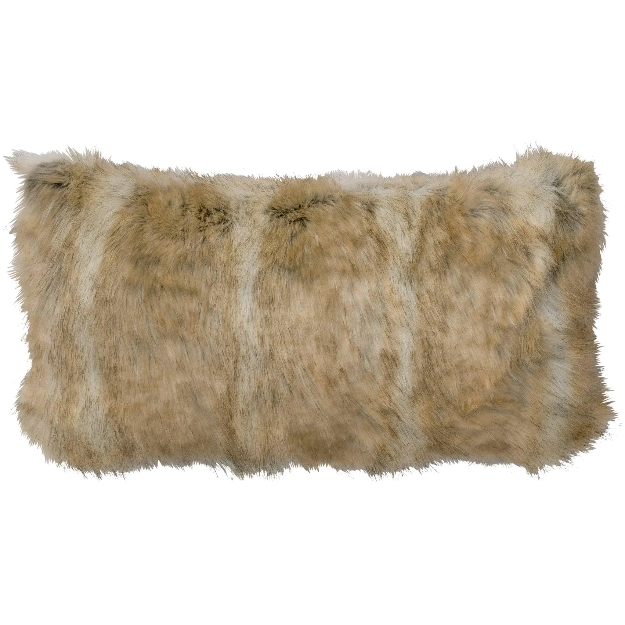 Canadian Fox Faux Fur Oblong Pillow