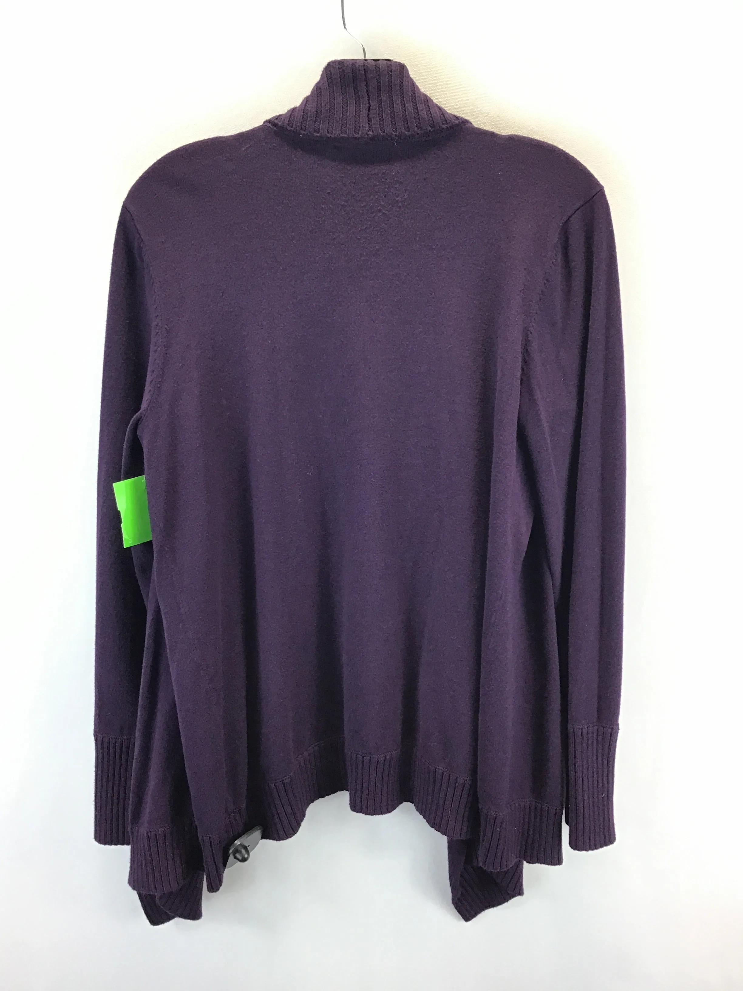 Cardigan By Inc In Purple, Size: Xl