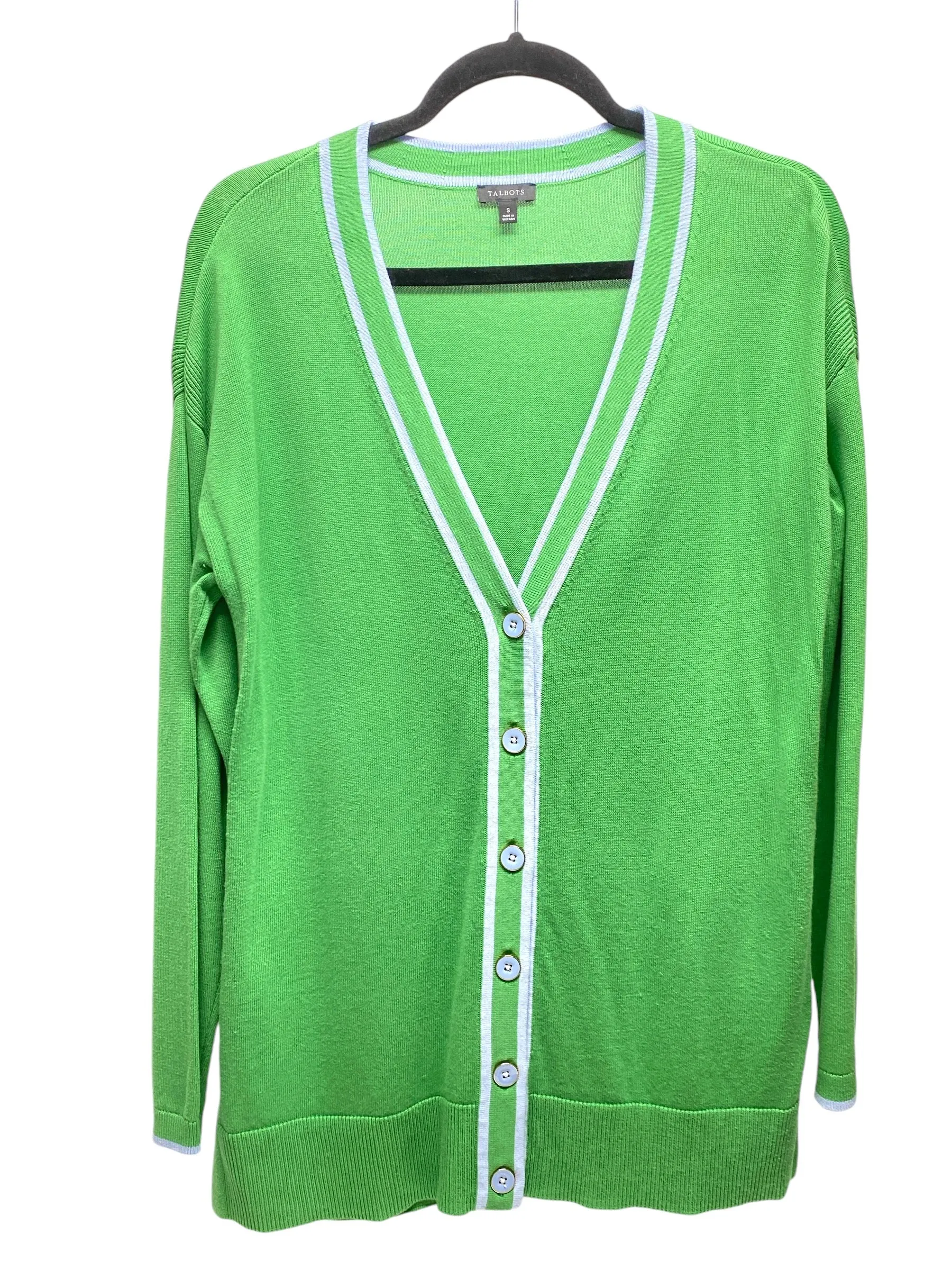 Cardigan By Talbots In Green, Size: S