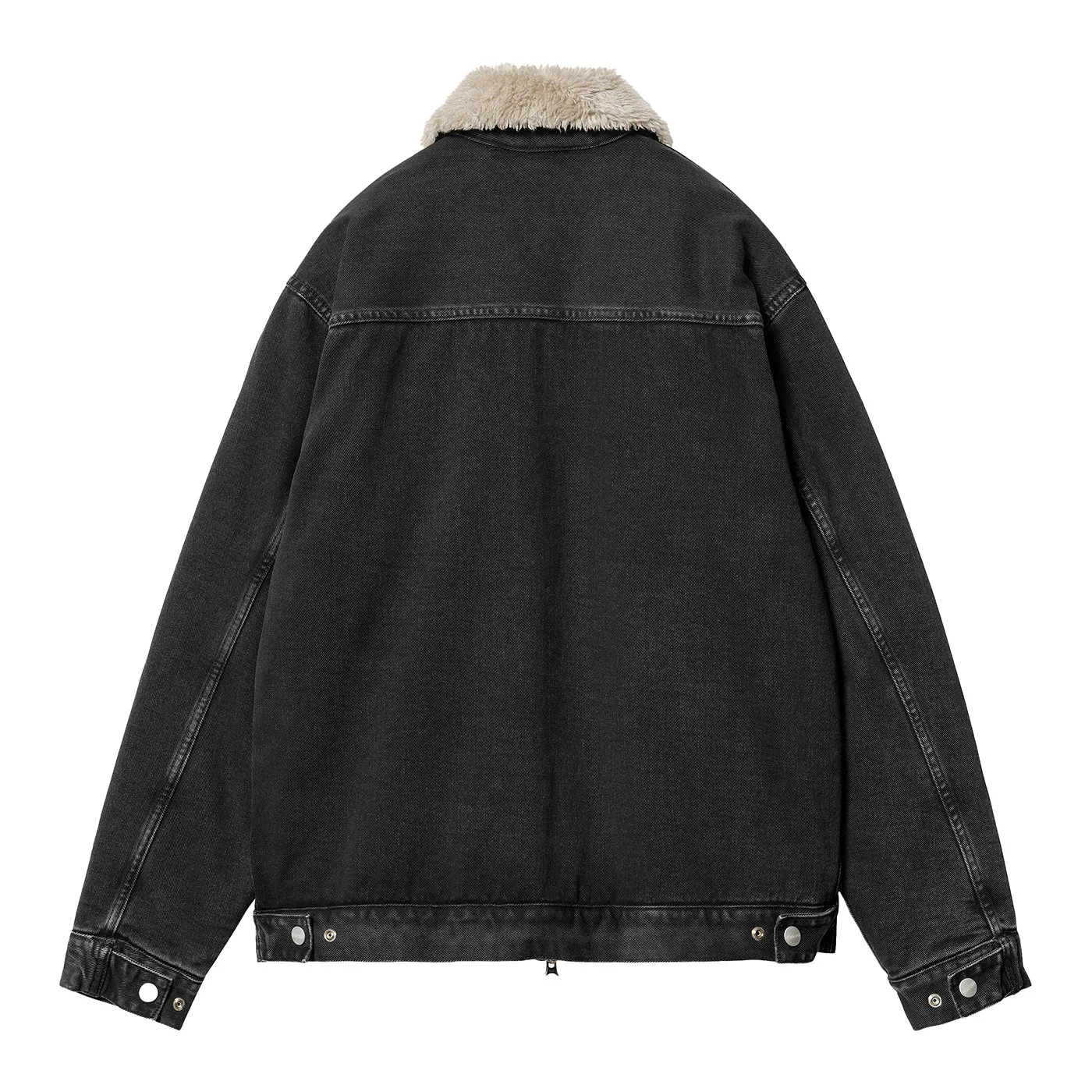 Carhartt WIP Original Herald Jacket in Black with Wall Stone Wash - Mens Fashion Outwear