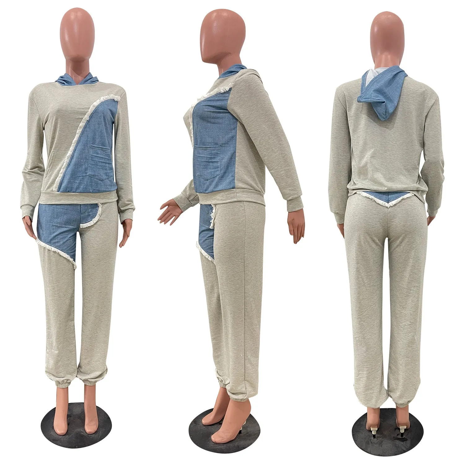 Casual sweater long two-piece suit (AY2514)