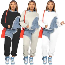 Casual sweater long two-piece suit (AY2514)