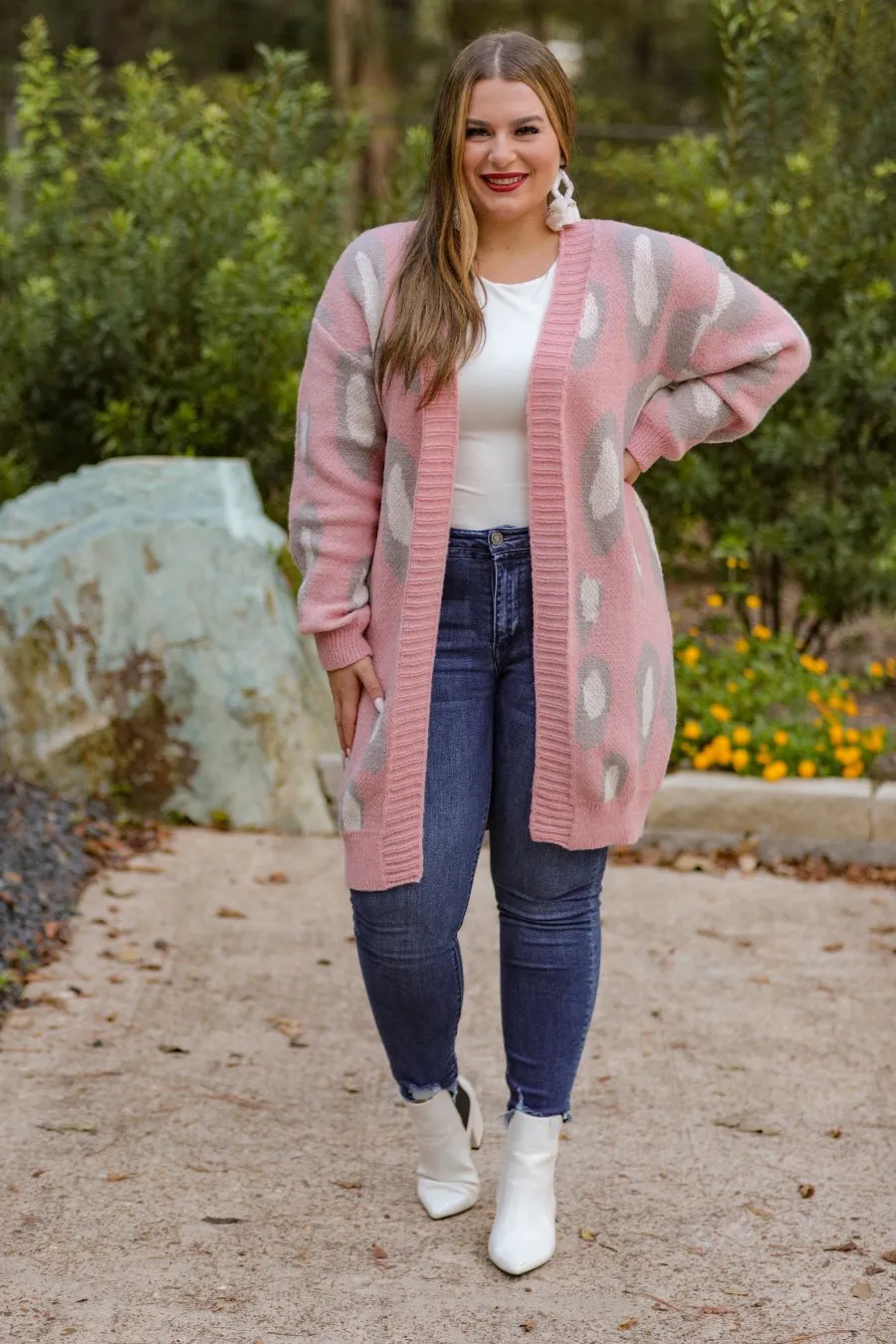 Celeste Long Leopard Cardigan