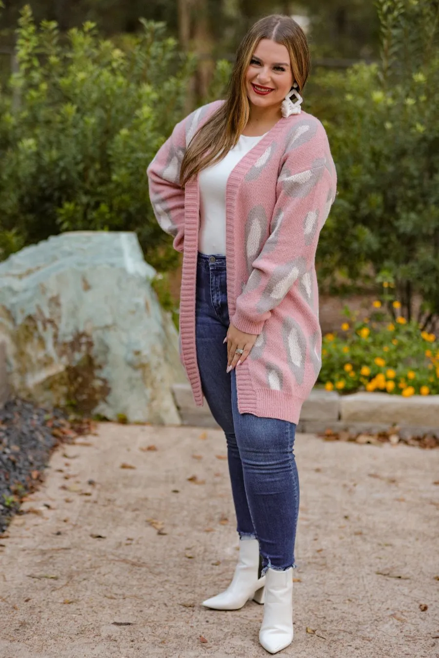 Celeste Long Leopard Cardigan