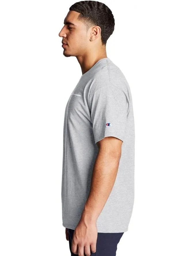 Champion Script Logo Classic Jersey Tee Oxford Gray GT23H Y08160 806