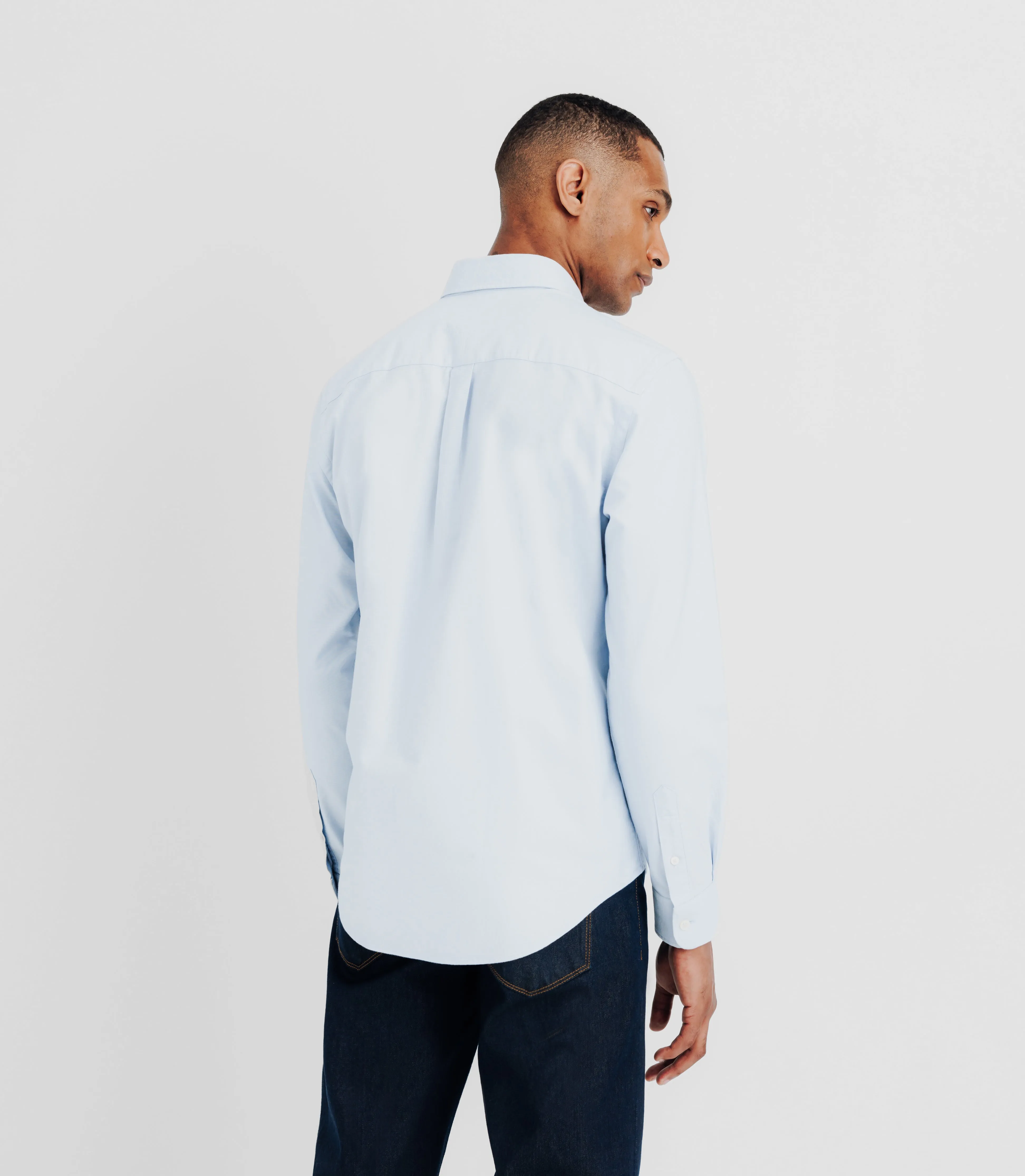 Chemise avec col boutonné ciel