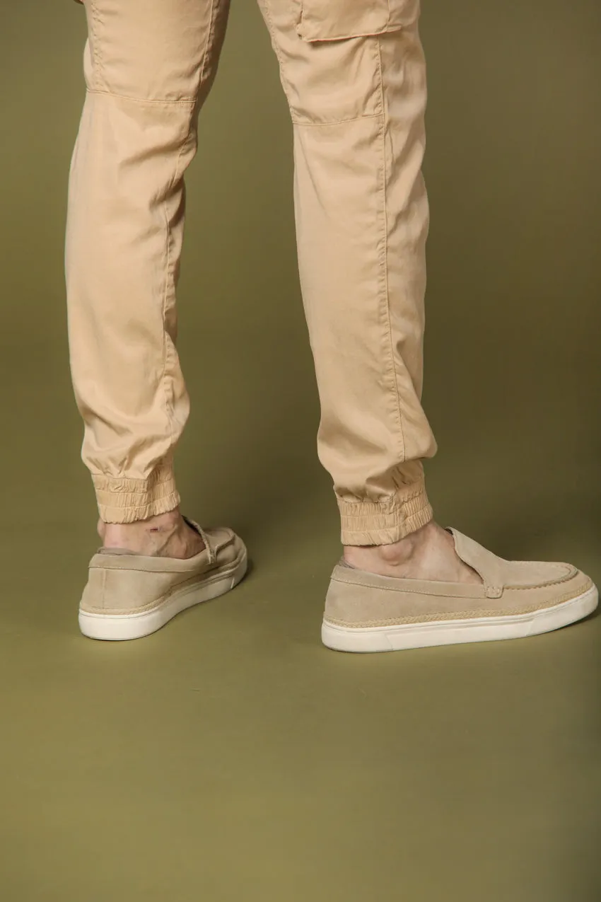 Chile Elax pantalone cargo uomo in twill con coulisse extra slim