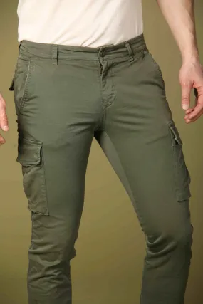 Chile pantalone cargo uomo in twill extra slim ①