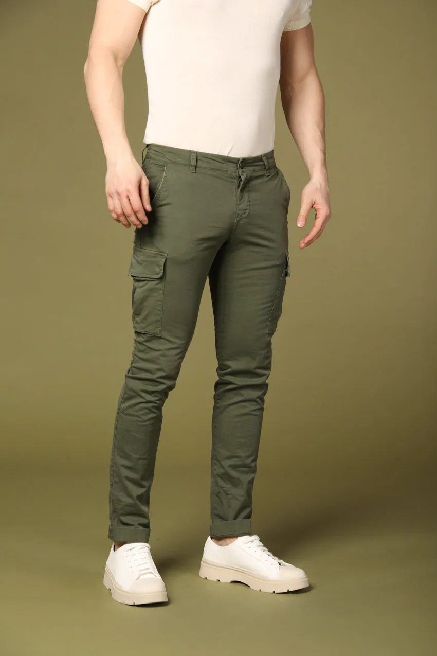 Chile pantalone cargo uomo in twill extra slim ①