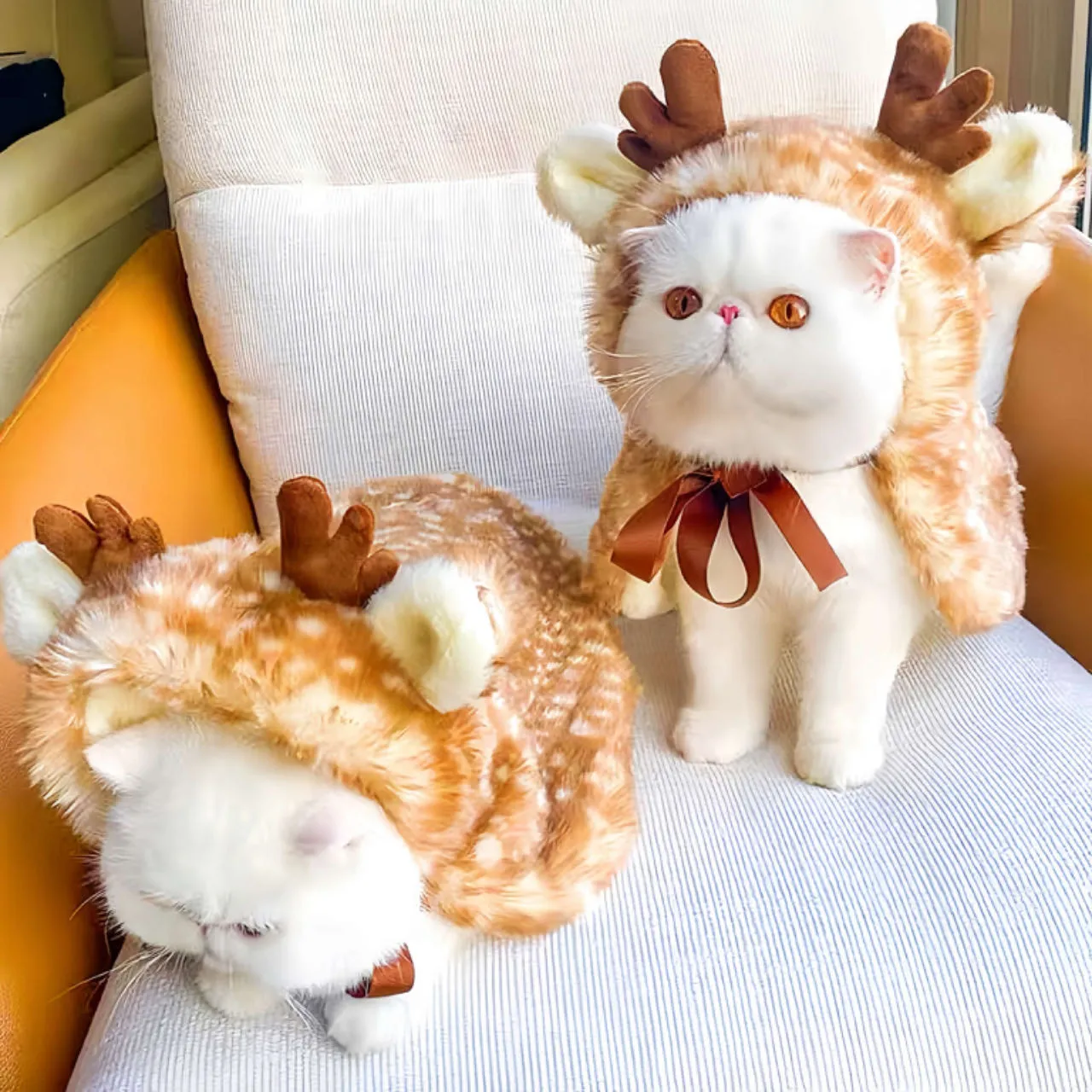 Christmas Elk Cat Cloak Dog Costume Clothes
