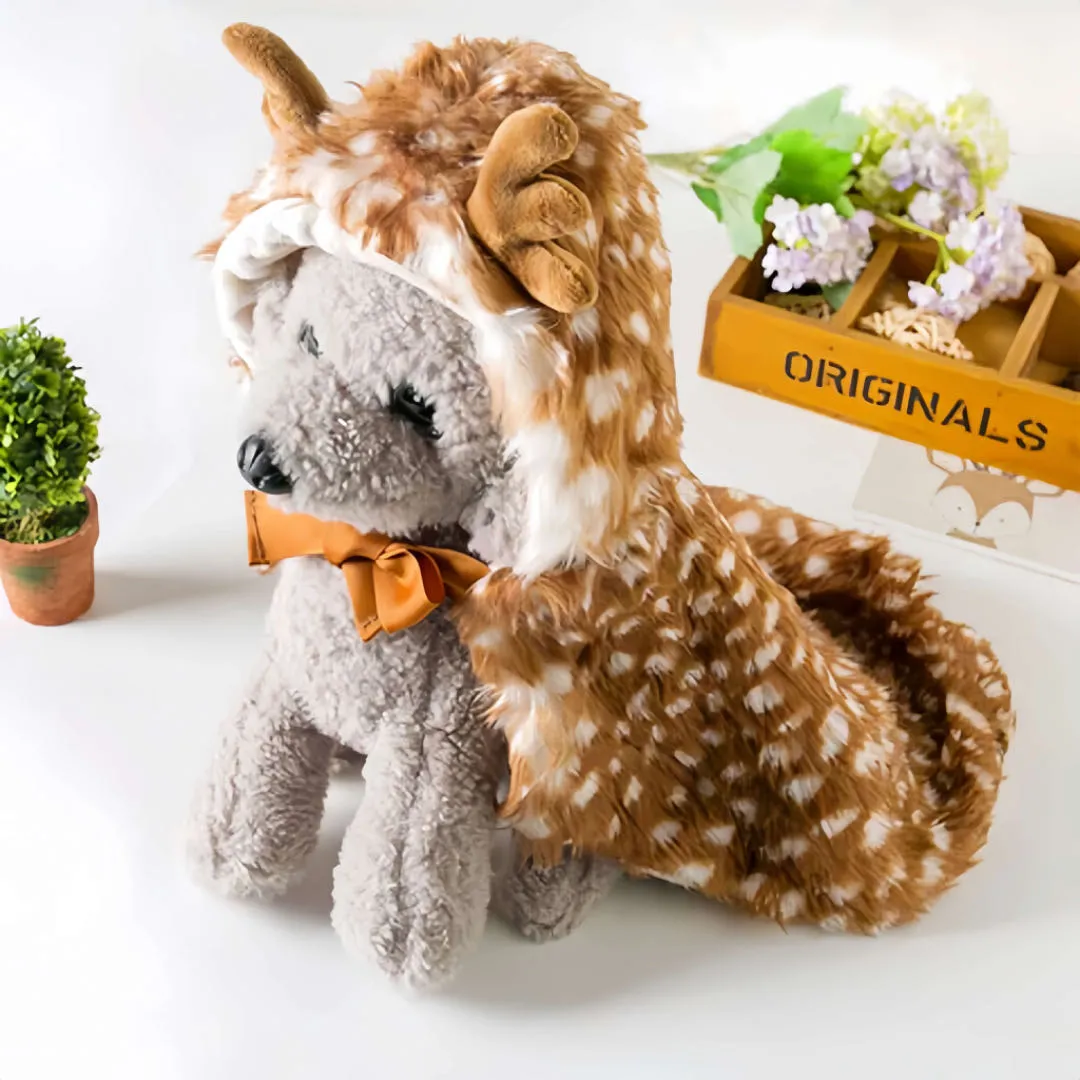 Christmas Elk Cat Cloak Dog Costume Clothes
