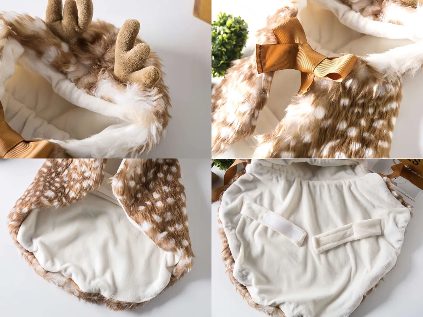 Christmas Elk Cat Cloak Dog Costume Clothes