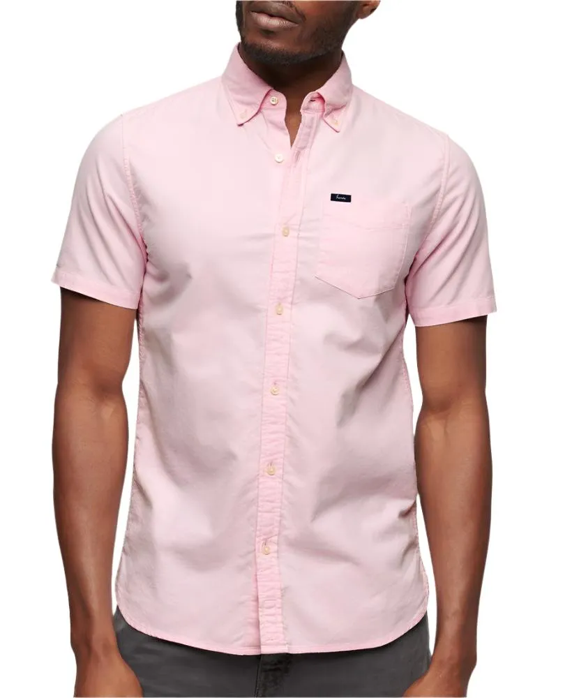 City Pink Vintage Oxford Short Sleeve Shirt