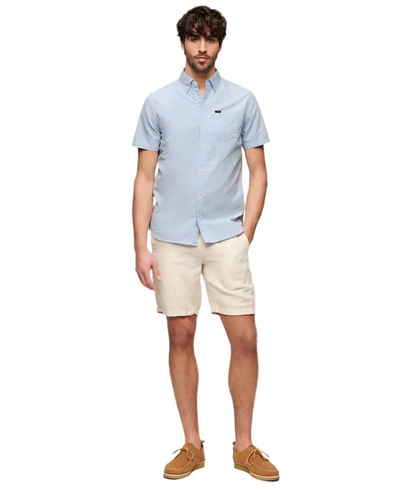 Classic Blue Vintage Oxford Short Sleeve Shirt