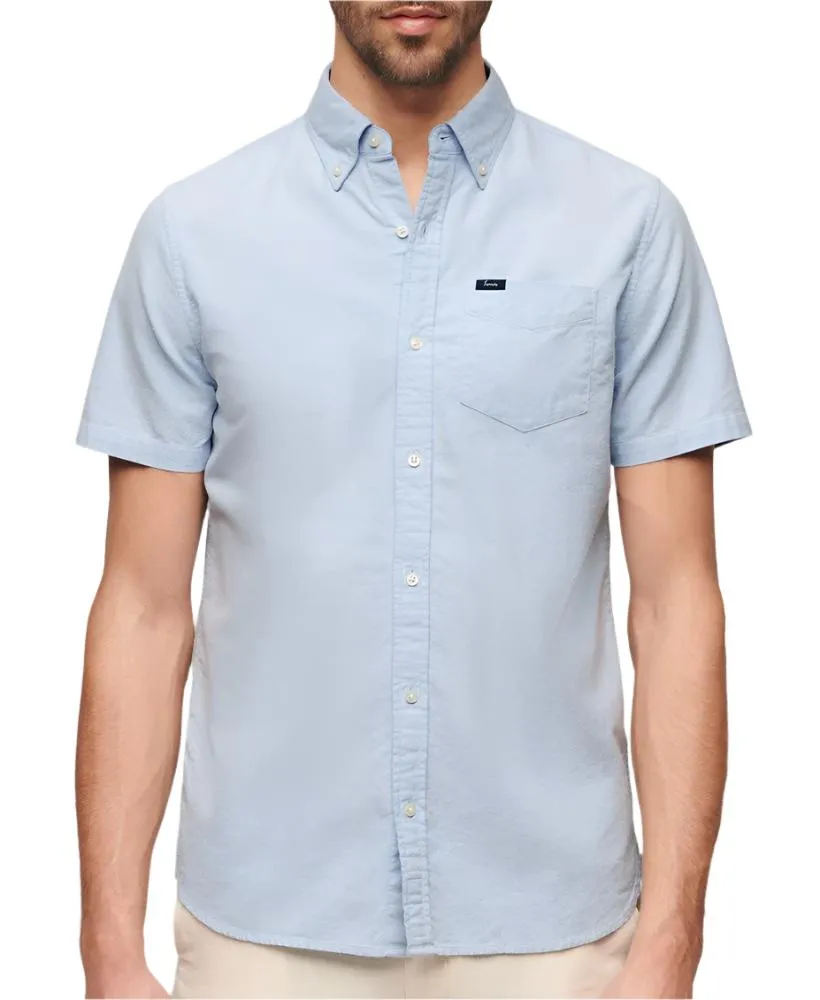 Classic Blue Vintage Oxford Short Sleeve Shirt