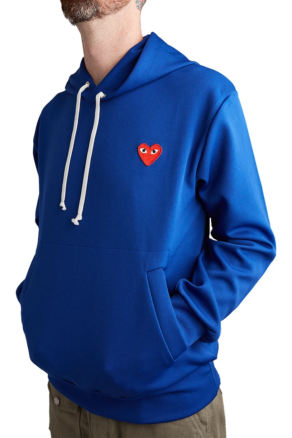 COMME des GARÇONS PLAY Hooded Sweatshirt 'Navy'
