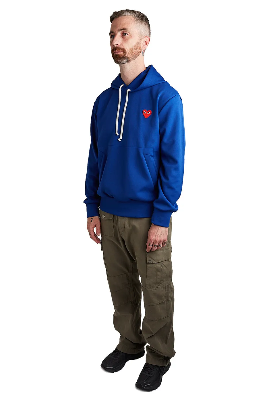COMME des GARÇONS PLAY Hooded Sweatshirt 'Navy'