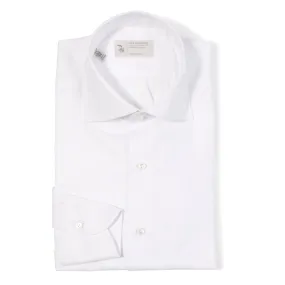 Cotton Oxford Spread Collar Shirt