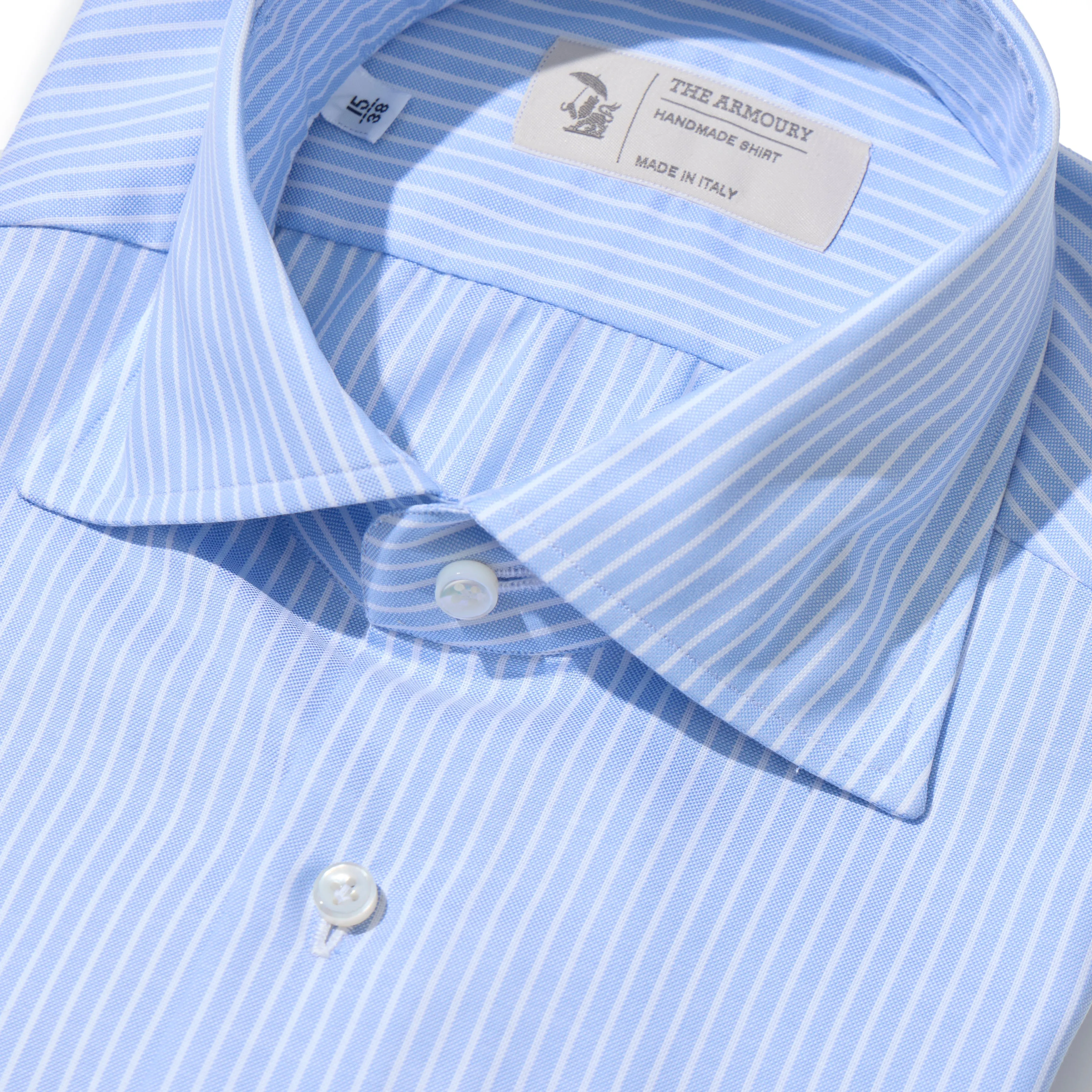 Cotton Oxford Spread Collar Shirt