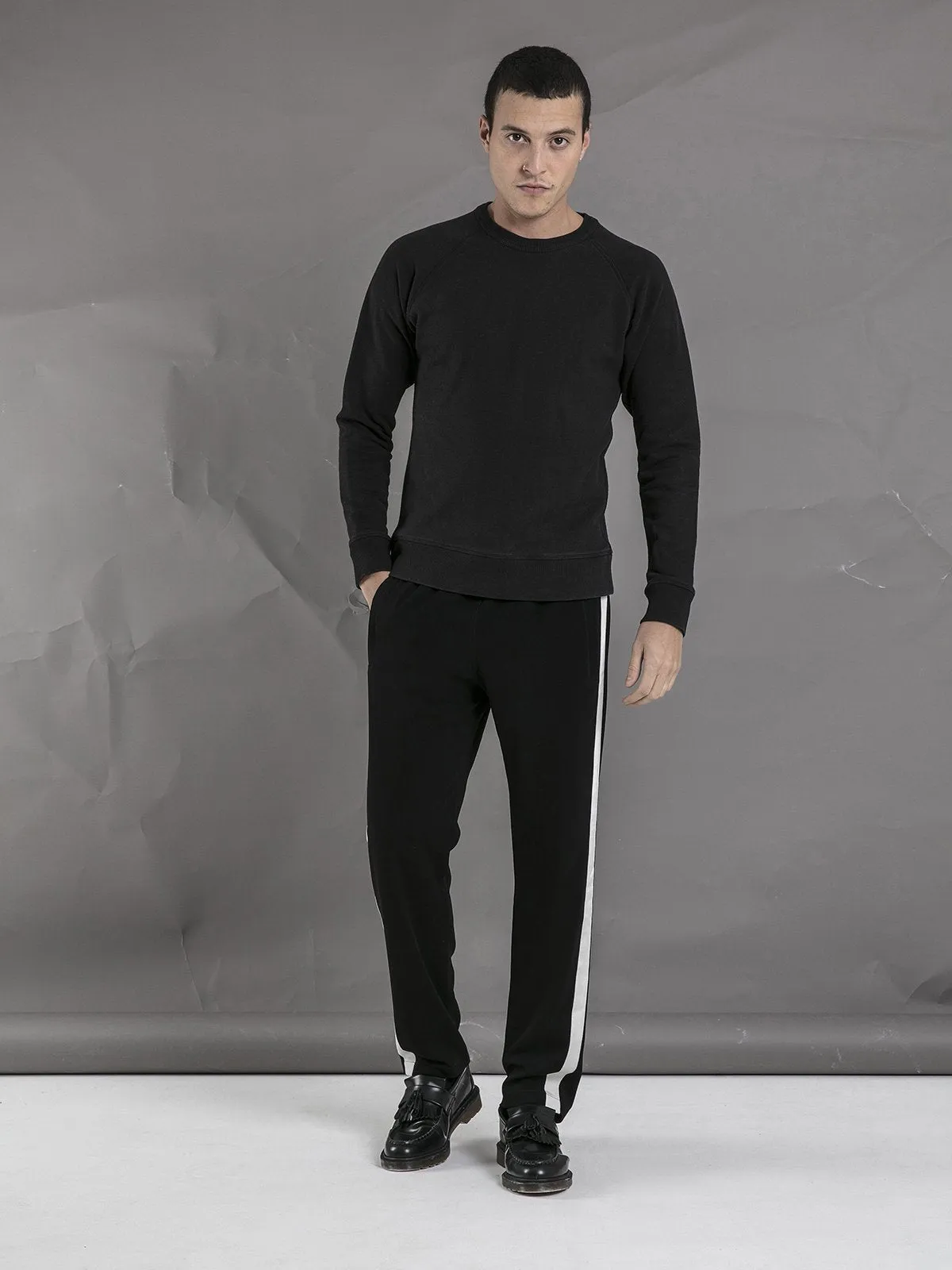 Crew Neck Sweater - Black