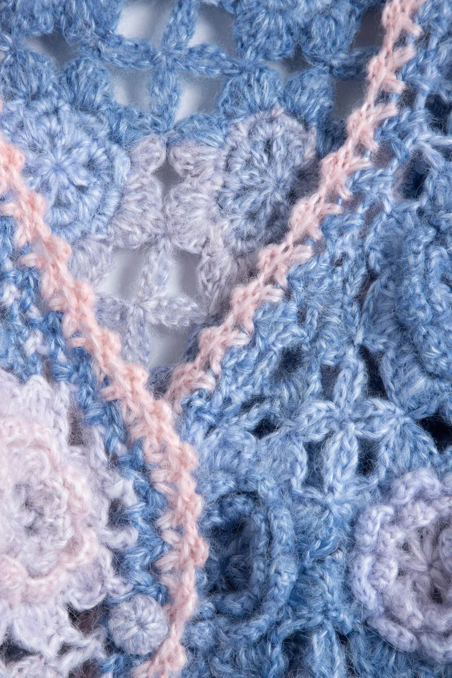 Crochet Floral Pattern Cardigan