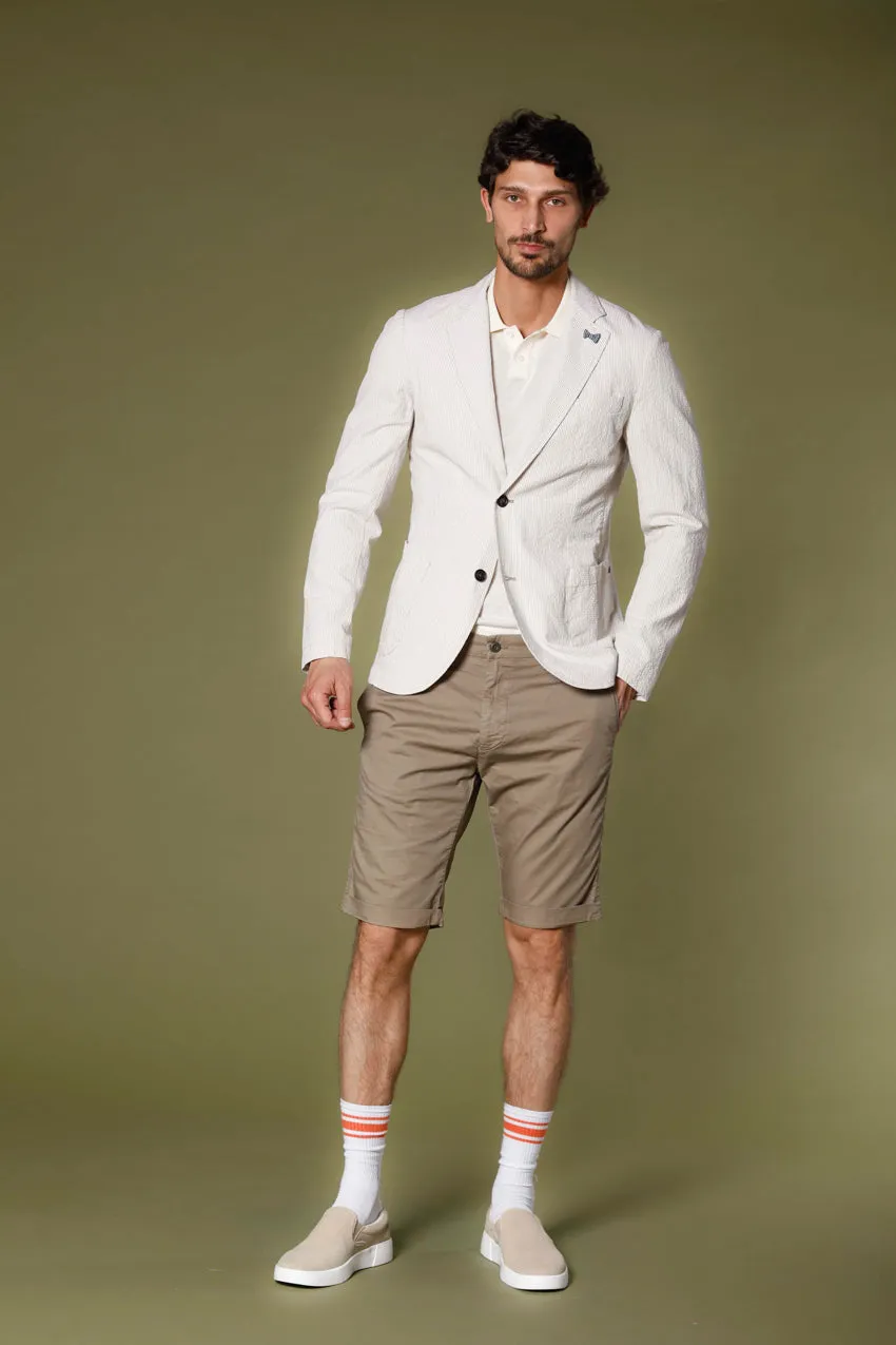 Da Vinci blazer uomo in seersucker a righe regular
