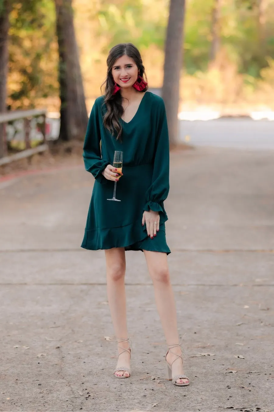 Destiny Ruffle Woven Dress