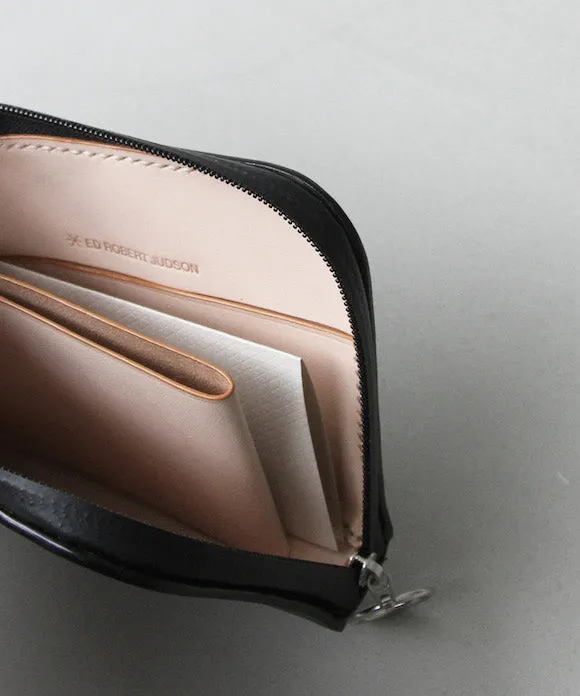 ED ROBERT JUDSON WATER REPELLENT L-ZIP PURSE "BLACK"